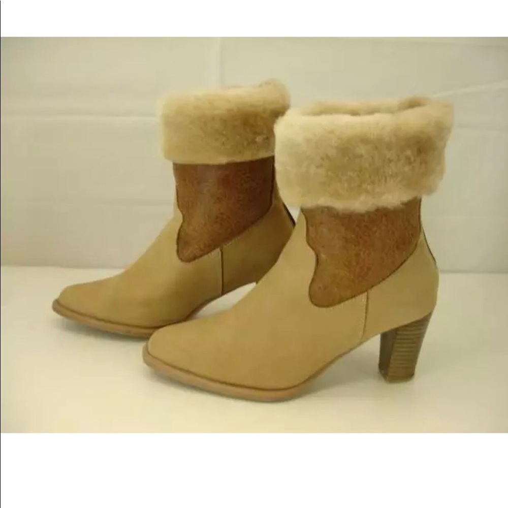 Blondo Shearling Ankle Boots